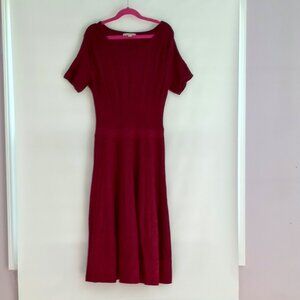 Eva Mendes for New York & Co XS dark red dress, extremely comfortable, Like new!